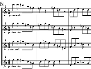 Extract from score